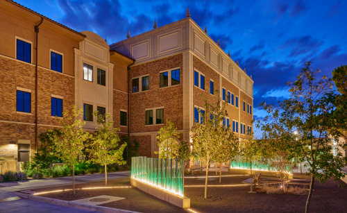 Gayle Greve Hunt School of Nursing building