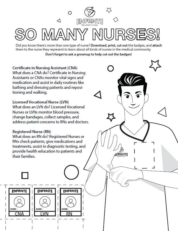 nurse putting on gloves